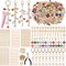 500-Piece Lip Gloss Keychain Making Kit – DIY Craft Set with Charms, Key Chain Hooks, Jump Rings, Lobster Clasps, Chains & Tools for Custom Keychains